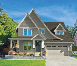 Exterior Color Combination Graphic - James River Moss, Newport 119, Potomac 235