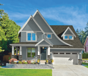 Exterior Color Combination Graphic - Tidewater 130, Monument White 477, Fenwick 244