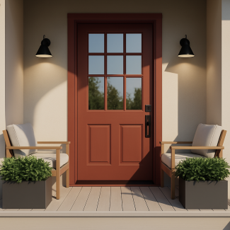 Color of the Year 2026 Dark Marmalade 1040 Front Door