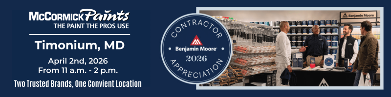 Benjamin Moore's Contractor Appreciation Event: Timonium, MD April 2nd, 2026