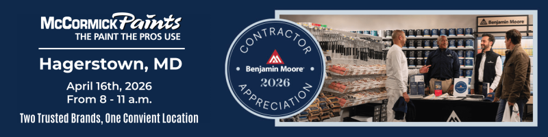 Benjamin Moore's Contractor Appreciation Event: Hagerstown, MD April 16th, 2026