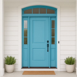 Bay Plate Blue Front Door Example