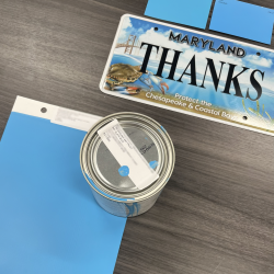 Bay Plate Blue Color Match